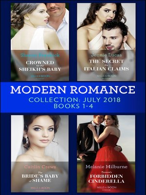 cover image of Modern Romance July 2018 Books 1-4 Collection